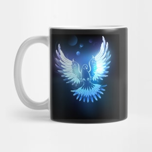 glowing blue dove Mug